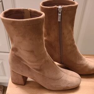 Tan Suede Ankle Boots